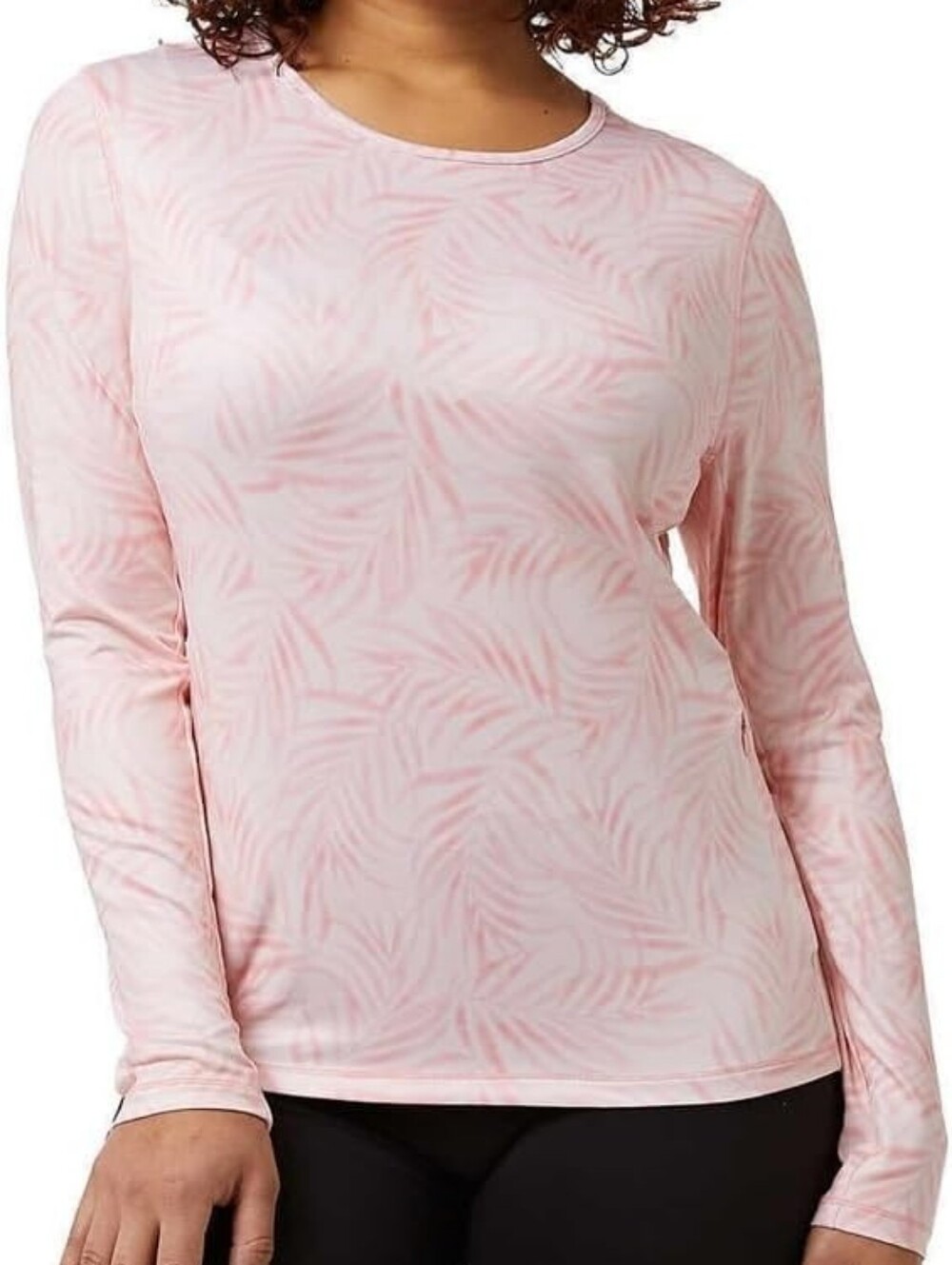 32 Degrees Cool Sun Protection Shirt UPF 50+ In Summer Palm Pink